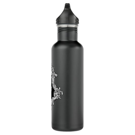 Personalisierte Monogramm Edelstahlflasche (Rechts)