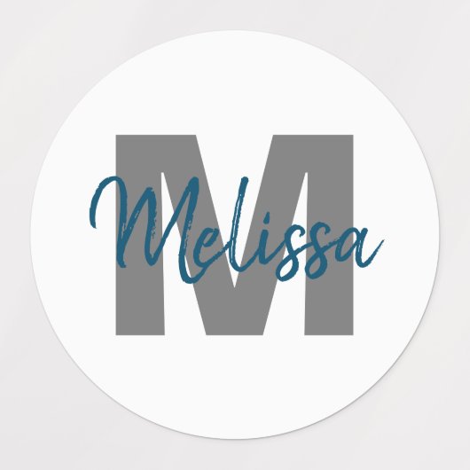 Personalisierte Monogramm Etiketten (Design 2)