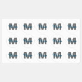 Personalisierte Monogramm Etiketten (Blatt)