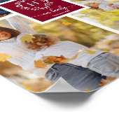 Personalisierte Monogramm-Familiensammlung Poster (Ecke)