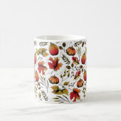 Personalisierte Monogramm farbige Herbsternte Kaffeetasse (Mittel)