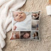 Personalisierte Monogramm-Fotocollage Kissen (Decke)