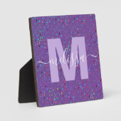 Personalisierte Monogramm Fotoplatte (Vorderseite)
