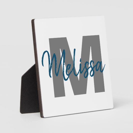 Personalisierte Monogramm Fotoplatte (Vorderseite)