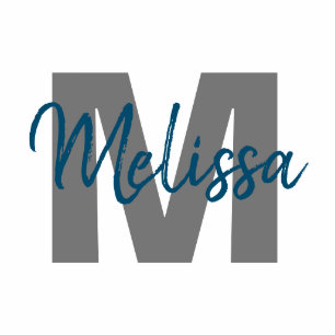 Personalisierte Monogramm Fotoskulptur Magnet