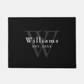 Personalisierte Monogramm Fußmatte (Vorderseite)