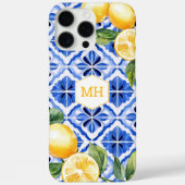 Personalisierte Monogramm-Gelblamellen Case-Mate iPhone Hülle (Rückseite)