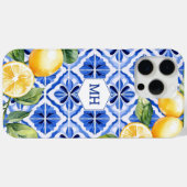 Personalisierte Monogramm-Gelblamellen Case-Mate iPhone Hülle (Rückseite (Horizontal))