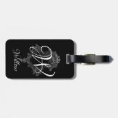 Personalisierte Monogramm Gepäckanhänger (Rückseite horizontal)