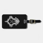 Personalisierte Monogramm Gepäckanhänger (Vorderseite horizontal)