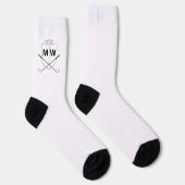 Personalisierte Monogramm-Geschenke für Golfer Socken (Rechts)