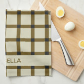 Personalisierte Monogramm Geschirrtuch (Viertel Falte)