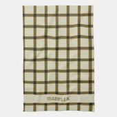 Personalisierte Monogramm Geschirrtuch (Vertikal)