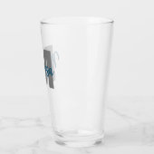 Personalisierte Monogramm Glas (Links)
