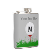 Personalisierte Monogramm-Golf-Ball-Flasche Flachmann (Rechts)