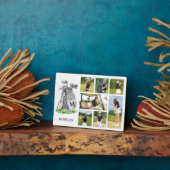 Personalisierte Monogramm-Golf-FotoCollage Fotoplatte (Seite)
