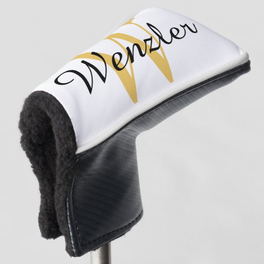 Personalisierte Monogramm Golf Headcover (3/4 Vorderseite)