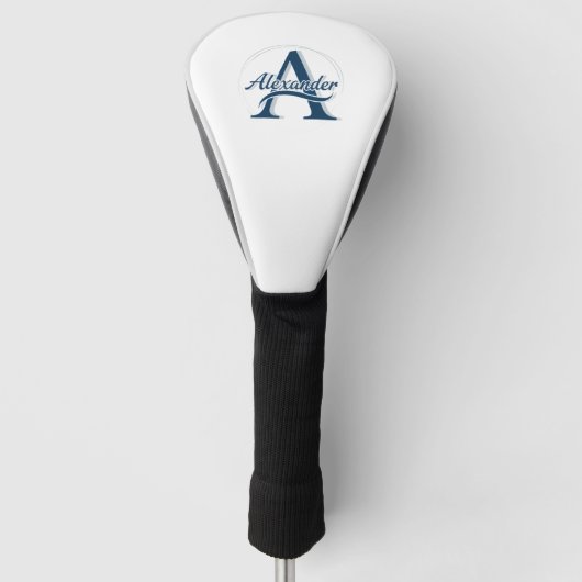 Personalisierte Monogramm-Golf-Schlagkopfabdeckung Golf Headcover (Vorderseite)