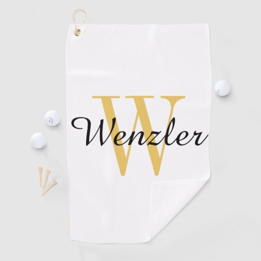 Personalisierte Monogramm Golfhandtuch (Insitu)