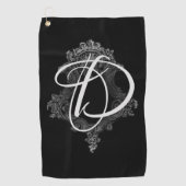 Personalisierte Monogramm Golfhandtuch (Vorderseite)
