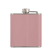 Personalisierte Monogramm-Golfschläger Dusty Rose Flachmann (Rückseite)