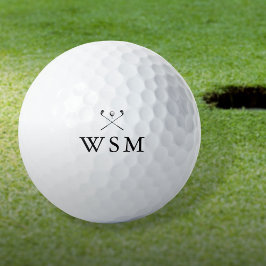 Personalisierte Monogramm-Golfschläger Golfball