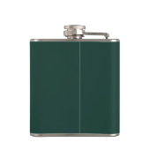 Personalisierte Monogramm-Golfschläger Smaragdgrün Flachmann (Rückseite)
