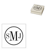 Personalisierte Monogramm Gummistempel (Stempel)