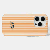 Personalisierte Monogramm-Handyhülle Hochzeitsgesc Case-Mate iPhone Hülle (Rückseite (Horizontal))