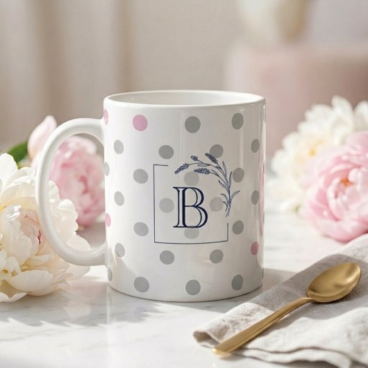 Personalisierte Monogramm-Hochzeitsgeschenke – Ros Kaffeetasse