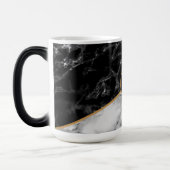 Personalisierte Monogramm-Imitate Marble-Tasse Verwandlungstasse (Links)