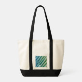 Personalisierte Monogramm-Impulse-Tasche - Moderne Tragetasche (Rückseite)