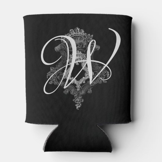 Personalisierte Monogramm Initial Cooler Dosenkühler (Rückseite)