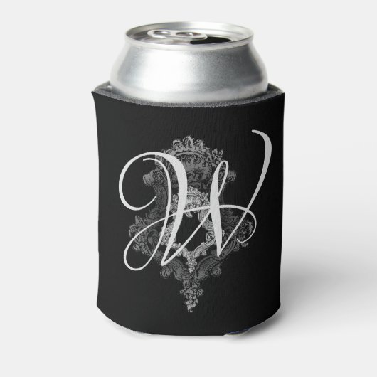 Personalisierte Monogramm Initial Cooler Dosenkühler (Kanne Rückseite)