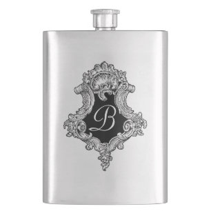 Personalisierte Monogramm-Initiale Flachmann