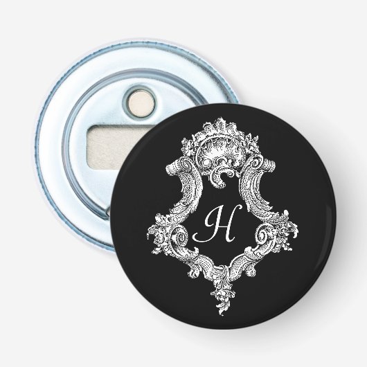 Personalisierte Monogramm-Initiale Flaschenöffner (Vorderseite)