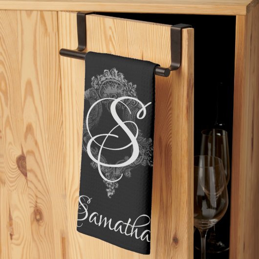 Personalisierte Monogramm-Initiale Geschirrtuch (Drittel gefaltet)