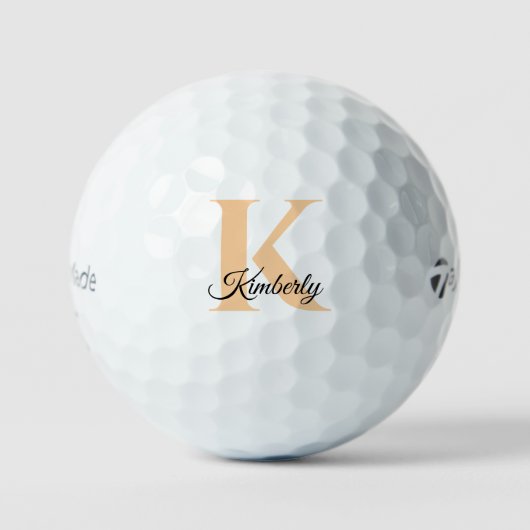 Personalisierte Monogramm-Initiale Golfball (Vorderseite)