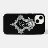 Personalisierte Monogramm-Initiale iPhone Hülle (Rückseite (Horizontal))