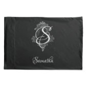 Personalisierte Monogramm-Initiale Kissenbezug (Rückseite)