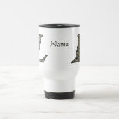 Personalisierte Monogramm-Initiale L Hortensien-Bl Reisebecher (Mittel)