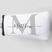 Personalisierte Monogramm-Initiale Name Golf Headcover (Vorderseite)