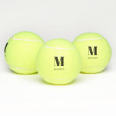 Personalisierte Monogramm-Initiale Name Tennisbälle (Multi)