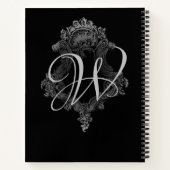 Personalisierte Monogramm-Initiale Notizblock (Rückseite)