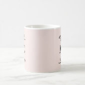 Personalisierte Monogramm-Initialen Botanischer Bl Kaffeetasse (Mittel)