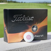 Personalisierte Monogramm-Initialen einfach modern Golfball