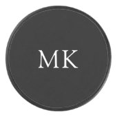 Personalisierte Monogramm-Initialen Eishockey Puck (Vorderseite)