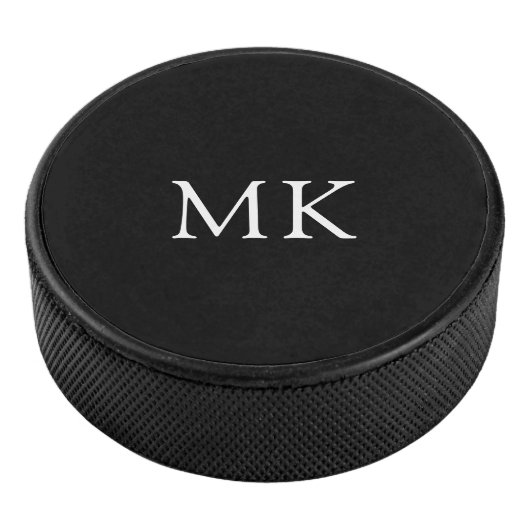 Personalisierte Monogramm-Initialen Eishockey Puck (3/4)