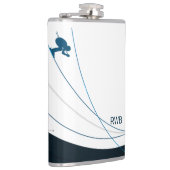 Personalisierte Monogramm-Initialen für die Skihüt Flachmann (Rechts)