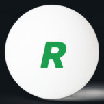 Personalisierte Monogramm-Initialen gelb-grün Tischtennisball<br><div class="desc">Mit Textvorlage für mit Monogramm Initialen entworfen,  können Sie diese personalisieren,  um es zu einem einzigartigen Geschenk zu machen!</div>